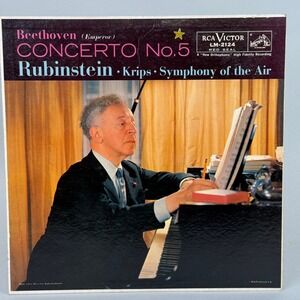Artur Rubinstein Beethoven Emperor Concerto No. 5 LP RCA Victor LM-2124 NM
